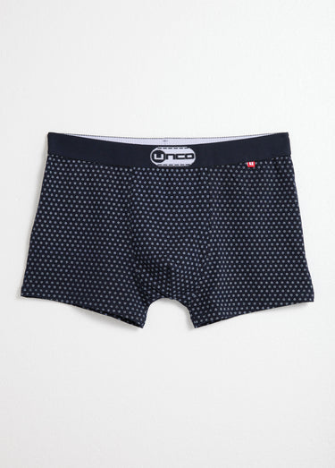 Boxers assortis uni et petits motifs Marine