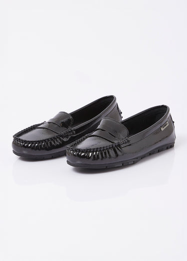 Mocassins vernis, semelle antidérapante Vernis Noir
