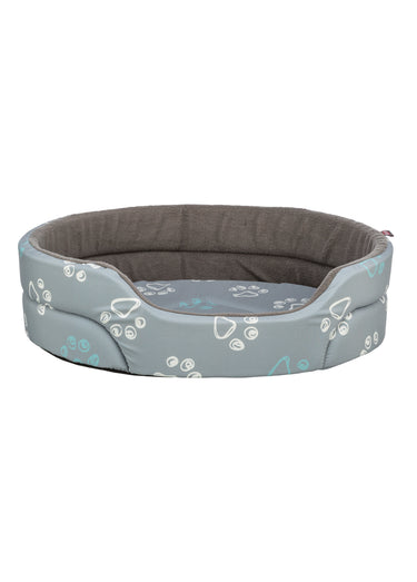 Lit polaire motif pattes JIMMY pour animaux Gris