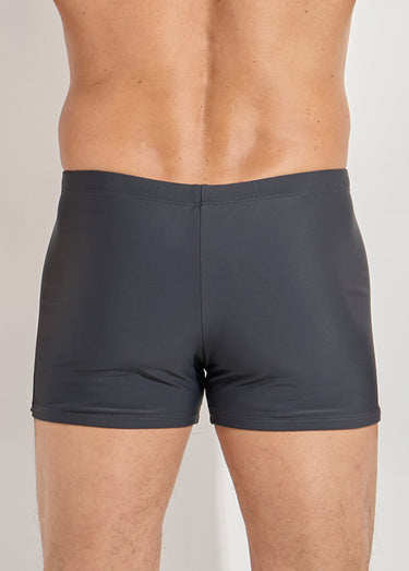 Boxer de bain piscine uni, essentiel Gris