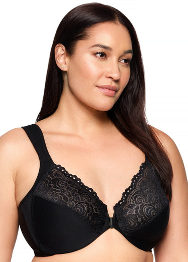 Soutien-gorge WonderWire ouverture devant Noir