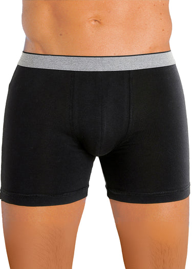 Boxers fermés avec taille élastiquée Noir Lot2