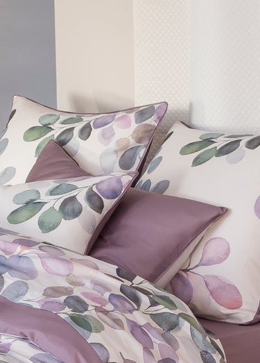 Taie satin de coton ECLOSE Violet Parme