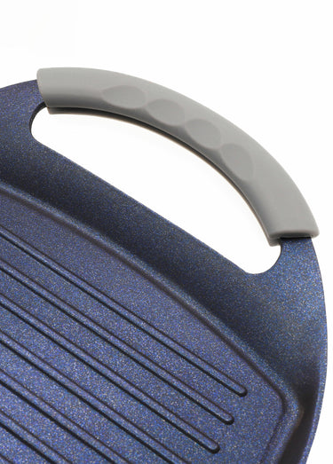 Plancha grill alu 47cm Diamant Bleu Bleu