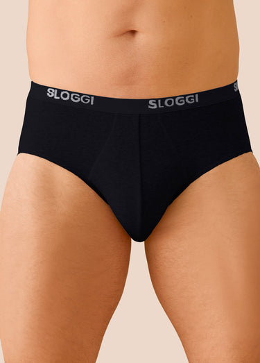 Slip midi fermé Noir