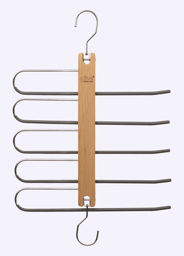 Cintre gain de place pour pantalons Bois