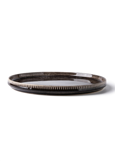 Service de table grès émaillé 12 pièces moyen Marron