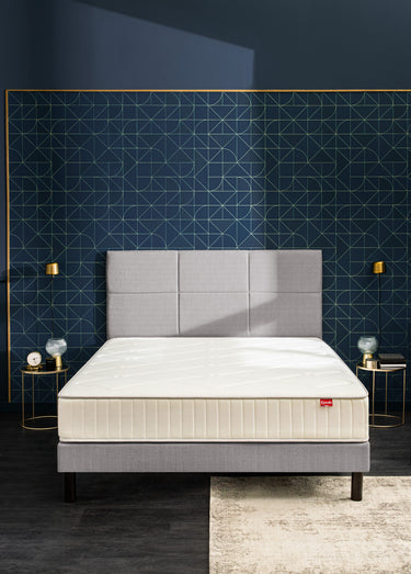 Matelas équilibré bi face à ressorts, haut. 26cm Blanc