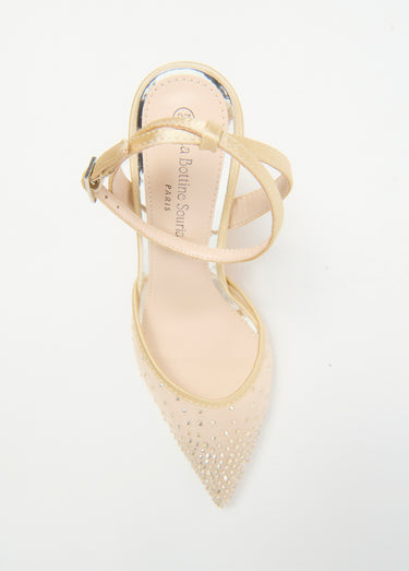Escarpins chic résille strass Dore