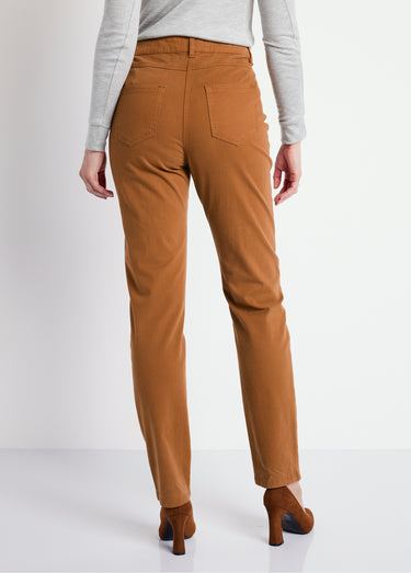 Pantalon droit 5 poches coton stretch Ecureuil