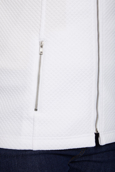 Veste cintrée sans col Blanc
