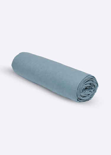Drap-housse coton uni Denim