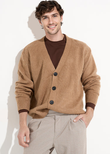 Gilet chaud en maille avec de la laine Camel