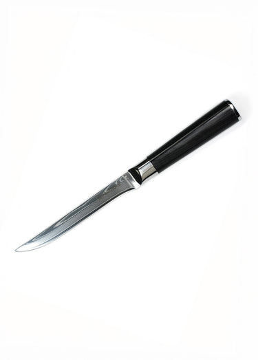 Couteau à désosser lame damas + étui, Core Noir