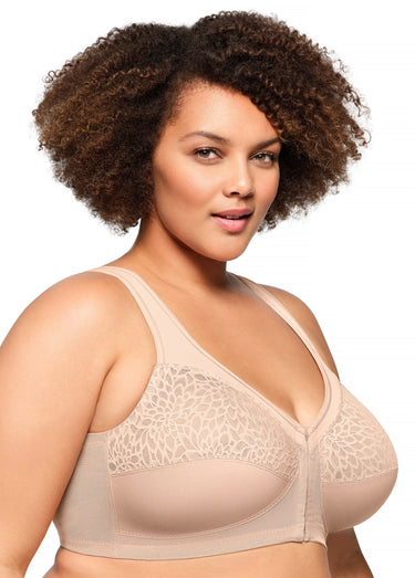 Soutien-gorge MagicLift Grandes Tailles Dos Nageur et Fermeture Frontale n°1206 Chair