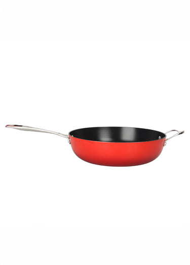 Sauteuse 28cm fonte tous feux antiadhésive Rouge