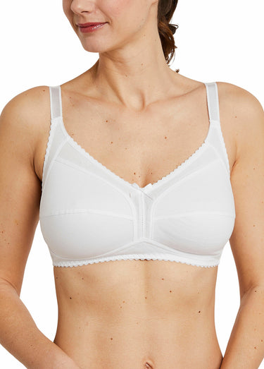 Soutien-gorge sans armatures coton stretch Blanc