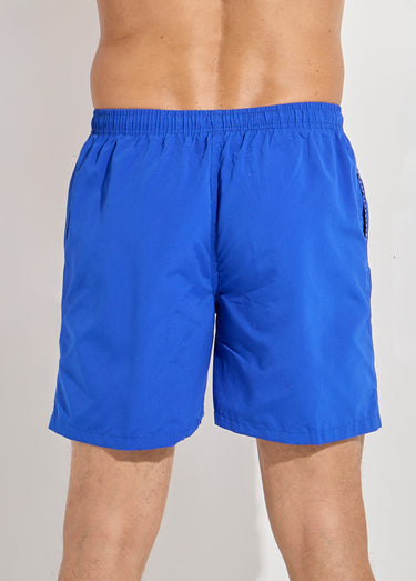 Short de bain avec motif réactif à l'eau Bleu Roi