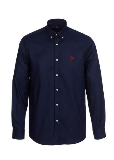 Chemise chic avec col américain Bleu Marine