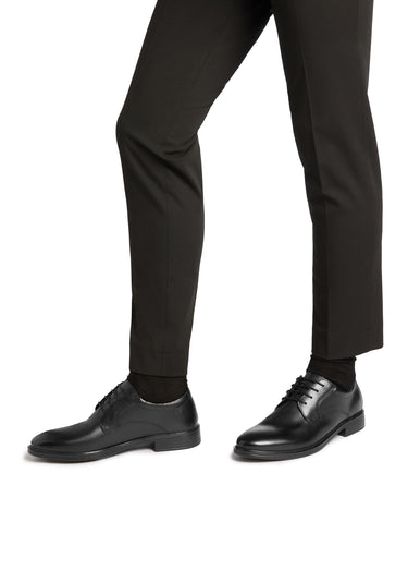 Derbys chic en cuir et à lacets Noir