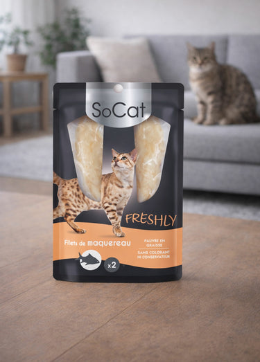 Gourde friandise liquide chat maxi pack Maquereau