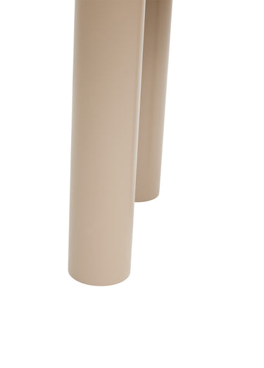 Table d'appoint bois forme tabouret PLUMP Beige