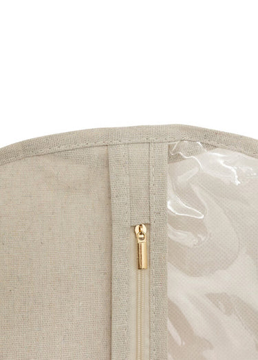 Housse rangement vêtement 115cm, clair Beige