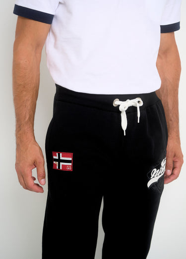 Pantalon de jogging avec logos Noir