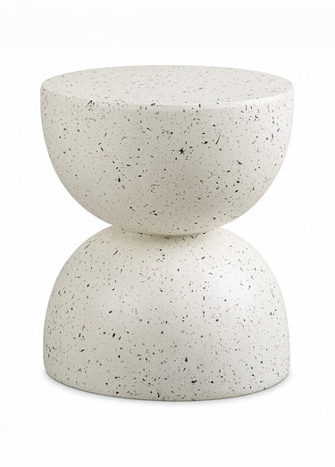 Table d'appoint extérieur épurée BONITA Blanc Casse