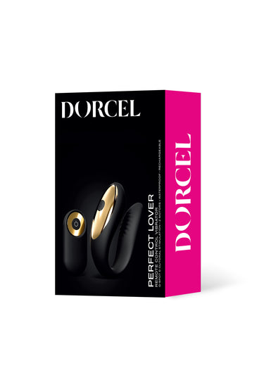 Sextoy vibrant texturé, Perfect lover Noir/Or