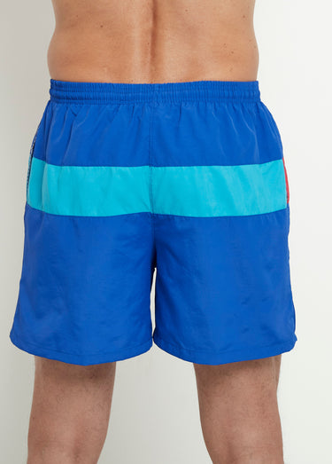 Caleçon de bain style sportif Bleu Vif