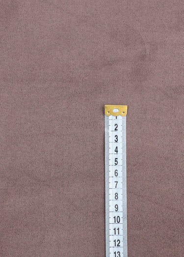 Coupon tissu suédine extensible Taupe