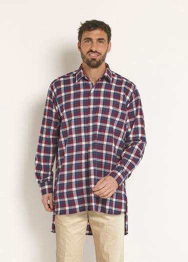 Chemise de travail chaude flanelle à carreaux Carreux Rouge