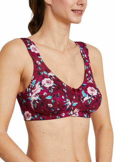 Soutien-gorge coton imprimé sans armatures Imprime