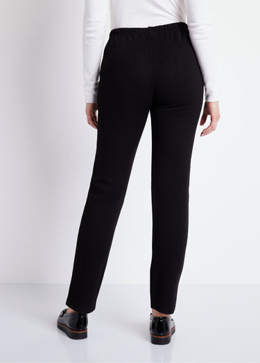 Legging taille élastiquée jersey extensible Uni Noir