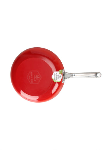 Poêle 20cm fonte tous feux antiadhésive Rouge