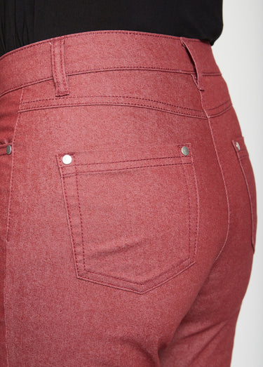 Jean couleur MORPHOSTYLE tissu stretch Grenat