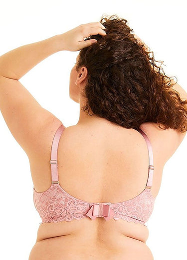 Soutien-gorge emboitant en dentelle Rose
