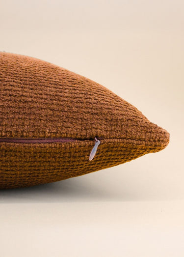 Coussin texturé aspect velours, 3M Moutarde