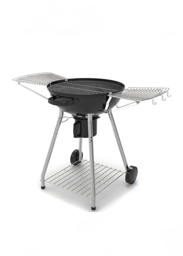 Barbecue 2 en 1 au charbon + couvercle Noir