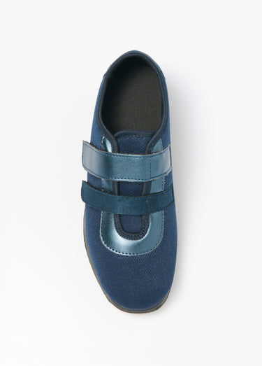 Derbies scratchées textile largeur confort Marine