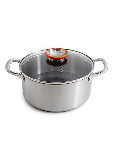 Marmite 24cm triplex + couvercle Blackcube Gris