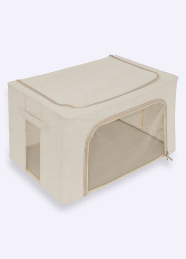 Housse rangement double ouverture, 60cm Beige