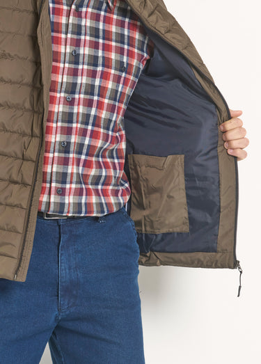 Veste matelassée déperlante sans manches Kaki