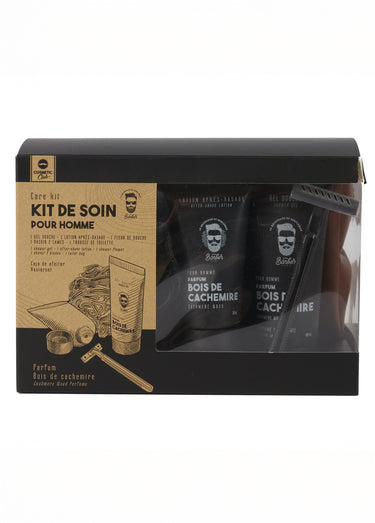 Coffret 5 pièces soin corps homme Marron