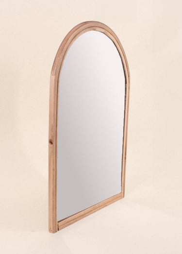 Miroir en rotin forme arche Naturel