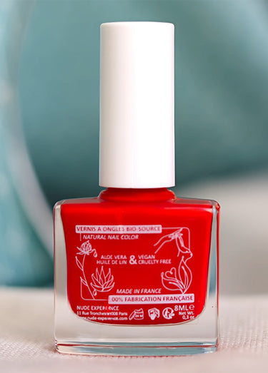 Vernis à ongles BIO-sourcé et vegan Rouge Vif