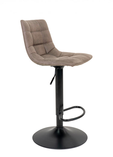 Chaises de bar matelassées microfibre 1M Marron
