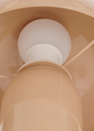 Lampe en acier forme champignon, clair1 Beige