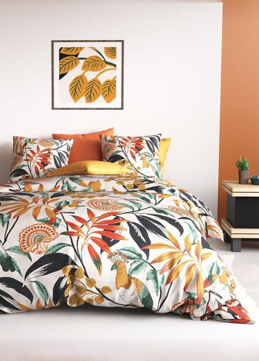 Parure de lit coton 2 pers, exotique Multico